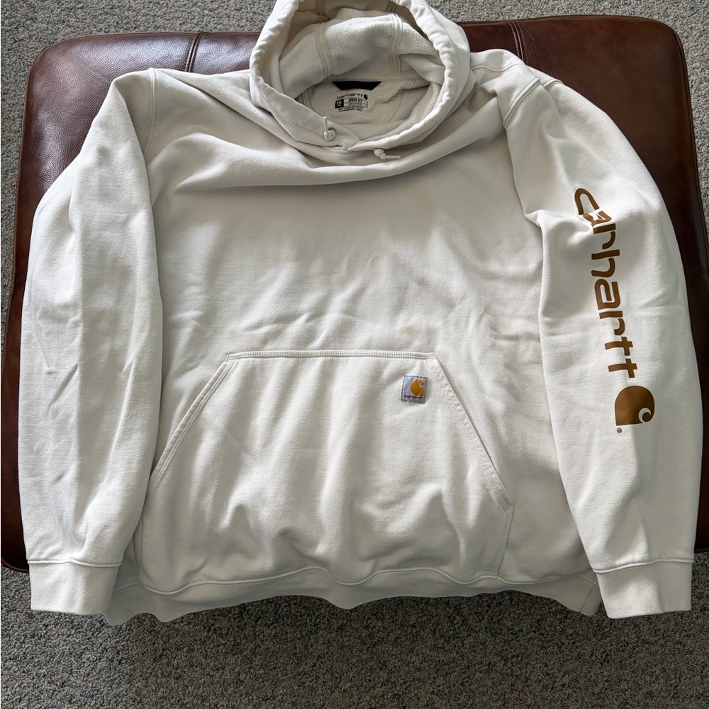 CARHARTT K288 Loose Fit Midweight Logo Sleeve Men’s Hooded Sweatshirt 3XL Tall